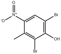 2,6-DIBROMO-3-METHYL-4-NITROPHENOL Structure