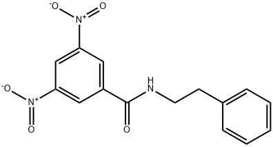 BenzaMide, 3,5-dinitro-N-(2-phenylethyl)- Structure