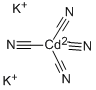 포타슘 카드뮴 시아나이드 구조식 이미지