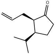 사이클로펜타논,3-(1-메틸에틸)-2-(2-프로페닐)-,시스-(9CI) 구조식 이미지