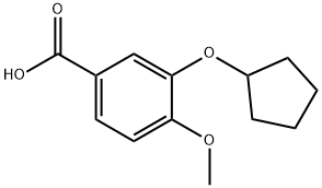 3-(CYCLOPENTYLOXY)-4-METHOXYBENZOIC ACID 구조식 이미지