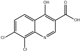 7,8-DICHLORO-4-HYDROXYQUINOLINE-3-CARBOXYLIC ACID Structure