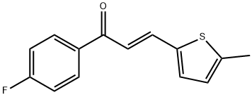 (E)-1-(4-fluorophenyl)-3-(5-methyl-2-thienyl)-2-propen-1-one 구조식 이미지