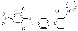 1-[2-[[4-[(2,6-dichloro-4-nitrophenyl)azo]phenyl]ethylamino]ethyl]pyridinium chloride Structure