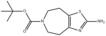 tert-butyl 2-amino-4,5,7,8-tetrahydrothiazolo[5,4-d]azepine-6-carboxylate 구조식 이미지