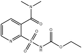 [[3-[(Dimethylamino)carbonyl]-2-pyridinyl]sulfonyl]carbamic acid ethyl ester Structure