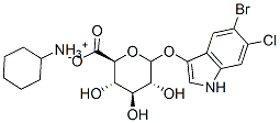 5-Bromo-6-chloro-3-indolyl-D-glucuronide cyclohexylammonium salt 구조식 이미지