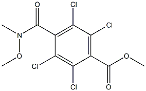 N-Methoxy-N-methyl-2,3,5,6-tetrachloroterephthalamic acid methyl ester Structure