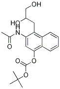 3-acetaMido-4-(2,3-dihydroxypropyl)naphthalen-1-yl tert-butyl carbonate 구조식 이미지