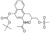 3-(2-acetaMido-4-(tert-butoxycarbonyloxy)naphthalen-1-yl)-2-
hydroxypropyl Methanesulfonate 구조식 이미지