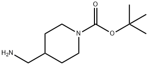 1-Boc-4-(aminomethyl)piperidine 구조식 이미지