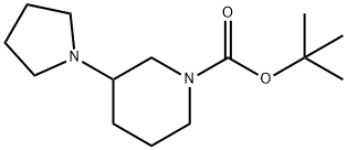 3-(1-Pyrrolidinyl)-1-piperidinecarboxylic acid 1,1<br>-dimethylethyl ester Structure