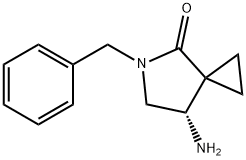 (S)-7-AMINO-5-BENZYL-4-OXO-5-AZASPIRO[2.4]HEPTANE 구조식 이미지