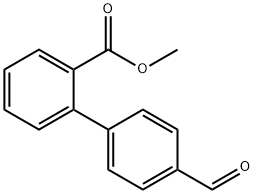 Methyl 2-(4-formylphenyl)benzoate Structure