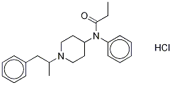 α-Methylfentanyl hydrochloride 구조식 이미지