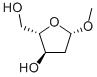 Methyl-2-deoxy-beta-L-erythro-pentofuranose Structure