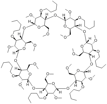HEPTAKIS(2,6-DI-O-METHYL-3-O-''PENTYL)-BETA-CYCLODEXTRIN* Structure