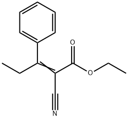 ethyl (Z)-2-cyano-3-phenyl-pent-2-enoate Structure