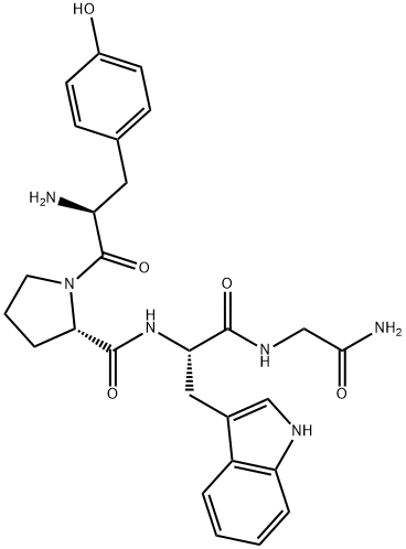 H-TYR-PRO-TRP-GLY-NH2 구조식 이미지