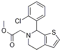티에노[2,3-c]피리딘-6(5H)-아세트산,-(2-클로로페닐)-4,7-디히드로-,메틸에스테르 구조식 이미지