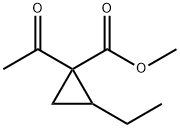 시클로프로판카르복실산,1-아세틸-2-에틸-,메틸에스테르(9CI) 구조식 이미지