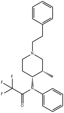 rac-cis Despropionyl Mefentanyl N-Trifluoroacetate Structure