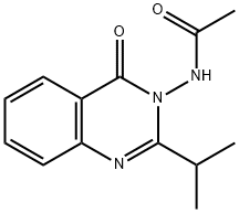 3-ACETYLAMINO-2-ISOPROPYL-4(3H)-QUINAZO& 구조식 이미지