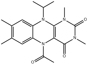 Alloxazine,  5-acetyl-5,10-dihydro-10-isopropyl-1,3,7,8-tetramethyl-  (8CI) Structure