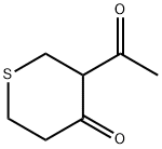 4H-Thiopyran-4-one, 3-acetyltetrahydro- (9CI) Structure