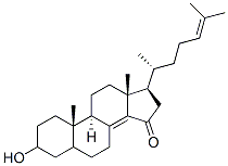 3-hydroxycholest-8(14),24-dien-15-one Structure