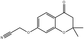 2-[(2,2-Dimethyl-4-oxo-3,4-dihydro-2H-chromen-7-yl)oxy]acetonitrile Structure