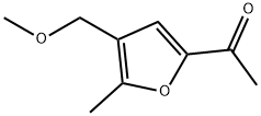 Ethanone, 1-[4-(methoxymethyl)-5-methyl-2-furanyl]- (9CI) 구조식 이미지