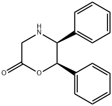 (5S,6R)-5,6-Diphenyl-2-morpholinone Structure