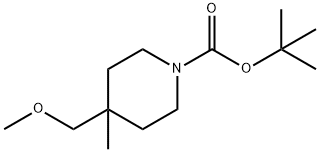 1-Piperidinecarboxylic acid, 4-(methoxymethyl)-4-methyl-, 1,1-dimethylethyl ester Structure