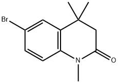 6-broMo-1,4,4-triMethyl-3,4-dihydroquinolin-2(1H)-one 구조식 이미지