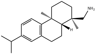 1R-(1알파, 4A베타, 10A알파)-1,2,3,4,4A,9,10,10A-옥타히드로- 1,4A-디메틸-7-(1-메틸에틸)-1-페난트렌메탄아민 구조식 이미지