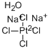 Sodium tetrachloroplatinate(II) hydrate 구조식 이미지