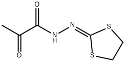 2-pyruvoylhydrazono-1,3-dithiolane Structure