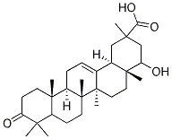 22-Hydroxy-3-oxoolean-12-en-29-oic acid 구조식 이미지