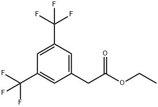 Этил 3,5-бис (трифторметил) фенилуксусной кислоты структурированное изображение