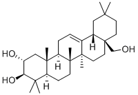 Olean-12-ene-2alpha,3beta,28-triol 구조식 이미지