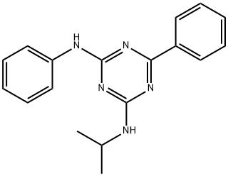 N2-isopropyl-N4,6-diphenyl-1,3,5-triazine-2,4-diamine 구조식 이미지