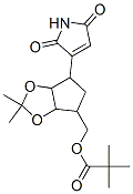 3-(2,3-(이소프로필리덴디옥시)-4-(피발옥시메틸)시클로펜틸)말레이미드 구조식 이미지