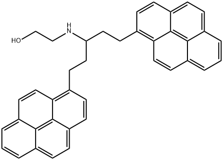 2-(N-비스(2-피레닐에틸)메틸아미노)에탄올 구조식 이미지