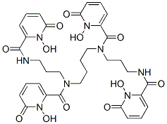 N,N',N'',N'''-tetra(1,2-dihydro-1-hydroxy-2-oxopyridine-6-carbonyl)-1,5,10,14-tetraazatetradecane 구조식 이미지