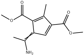 5-(1-Aminoethylidene)-2-methyl-1,3-cyclopentadiene-1,3-dicarboxylic acid dimethyl ester Structure