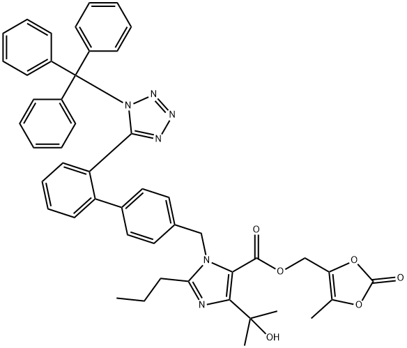 Trityl olmesartan Structure