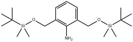 2,6-bis(((tert-butyldimethylsilyl)oxy)methyl)aniline Structure