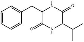 2,5-피페라진디온,3-벤질-6-이소프로필- 구조식 이미지