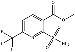 methyl 2-aminosulfonyl-6-(trifluoromethyl)pyridine-3-c arboxylate Structure